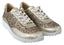 Jimmy Choo Antikgold-Glitzer-Ledersneakers