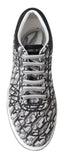 Jimmy Choo Glitzernde Slip-On Sneakers - Silber und Schwarz