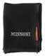 Missoni Eleganter schwarzer Wollschal mit gesticktem Logo