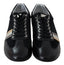 Dolce & Gabbana Elegante schwarze Leder-Sportschuhe