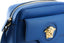 Versace Elegante Kameratasche aus blauem Kalbsleder