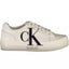 Calvin Klein Eco-Chic Weiße Sneakers mit kontrastierenden Details