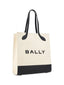 Bally Schicke monochrome Leder-Tote-Tasche