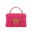 PINKO Schicke rosa gesteppte Minihandtasche aus Leder