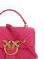 PINKO Schicke rosa gesteppte Minihandtasche aus Leder