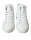 Dolce & Gabbana Elegante weiße Leder-High-Top-Sneakers