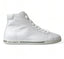 Dolce & Gabbana Elegante weiße Leder-High-Top-Sneakers