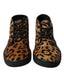 Dolce & Gabbana Elegante Mid-Top-Sneakers mit Leopardenmuster