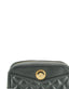 Versace Elegante kleine schwarze Leder-Crossbody-Tasche