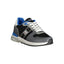 Blauer Graue Polyester Sneaker