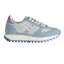 Blauer Sneaker aus hellblauem Polyester