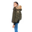 Moose Knuckles Opulente goldfarbene Bomberjacke mit Pelzbesatz