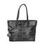 Plein Sport Elegante schwarze Shopper-Tasche mit Logodruck und Kreuzgurt