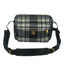 Versace Elegante graue Leder-Crossbody-Tasche Herren