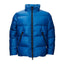 Add blaue Jacke aus glattem Polyamid für Männer