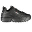 Fila Glatte schwarze Disruptor Sportschuhe