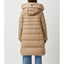 Add beige Daunenjacke mit Kapuzenkragen