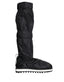 Dolce & Gabbana Schwarze gesteppte High Top Stiefel Sneakers Schuhe