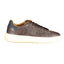 Blauer Brauner Polyester Sneaker