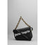 Palm Angels Schwarze Leder Crossbody Tasche