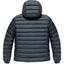 Refrigiwear hellblaue Nylon-Daunenjacke winddicht