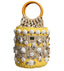 Dolce & Gabbana Beige Yellow Rafia Seashells Crystal Bucket Bag