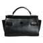 Dolce & Gabbana Black Leather SICILY Top Handle Crossbody Bag