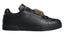 Dolce & Gabbana Black Leather Low Top Portofino Sneakers Shoes