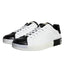 Dolce & Gabbana Black Leather Logo Portofino Sneaker Shoes