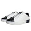 Dolce & Gabbana White Leather Logo Portofino Sneaker Shoes