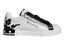 Dolce & Gabbana White Black Leather Crown Milano Sneakers Shoes