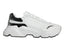 Dolce & Gabbana White Silver DAYMASTER Leather Sneakers Shoes