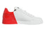 Dolce & Gabbana White Red Portofino Low Top Sneakers Shoes