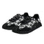 Dolce & Gabbana Black Logo Lace Up Low Top NS1 Sneakers Shoes