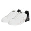 Dolce & Gabbana White Black Portofino Low Top Sneakers Shoes