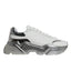 Dolce & Gabbana Silver White Daymaster Low Top Sneakers Shoes