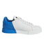 Dolce & Gabbana White Blue Portofino Low Top Sneakers Shoes