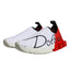 Dolce & Gabbana White Red Low Top Sorrento Men Sneakers Shoes