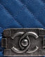 Chanel Boy Bag Lammleder blau in Grösse M - mit Zertifikat