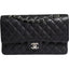 Chanel Tasche in Kaviarleder Double Flap in schwarz Grösse M - mit Zertifikat