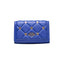 Love Moschino Blaue Polyethylen-Kreuztasche