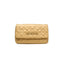 Love Moschino Gold Polyethylen Crossbody Tasche