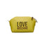 Love Moschino Gelbe Polyethylen-Kreuztasche